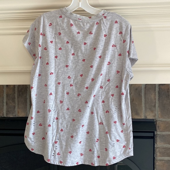 Distressed Lucky Brand Hearts Tee Size Large - Picture 3 of 6